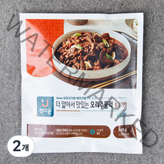 정다운 더 얇아서 맛있는 오리주물럭 불고기맛, 2개, 500g