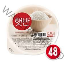 햇반 백미밥, 210g, 48개