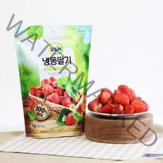 뉴뜨레 냉동 홀 딸기 국내산 1kg 아이스 포장, 1개