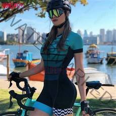여성용 철인 3 종 경기 점프 슈트 자전거 저지 세트 의류 프로 팀 라이딩 스킨 MTB 로파