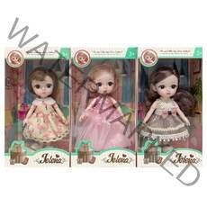 레츠토이 젤레나 구체관절인형 3종 세트 B, 릴리, 엘라, 샬롯, 16cm