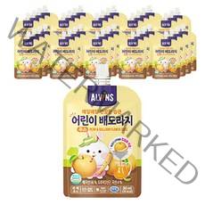 엘빈즈 매일 매일 건강한 습관 어린이 주스 80ml, 혼합맛(배/도라지), 40개입