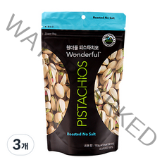 원더풀 피스타치오 무염, 150g, 3개