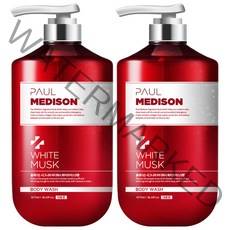 폴메디슨 시그니처 대용량 퍼퓸 바디워시 화이트머스크향, 1077ml, 2개