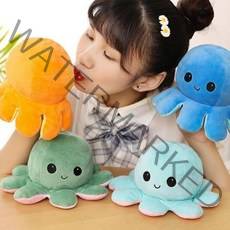 문어 인형 리버시블 감정 반전 양면 애착 20cm 4종