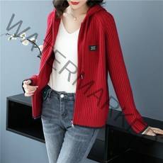 cisanny 여성 봄가을 40대 50대 60대 세미 후드 점퍼 빅사이즈 긴팔 아우터 자켓 M~4XL