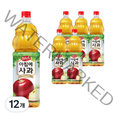 해태음료 과일촌 아침에 사과, 1.5L, 12개