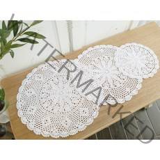 쉐비블랑체 식탁 테이블 뜨개 매트 화분 소품 받침, A대