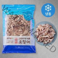 곰곰 간편하게 자른 오징어 (냉동), 1kg, 1개