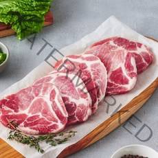 [템포크] 통밀먹인 흑돼지 듀록 목살 1kg1팩, 1kg, 1개