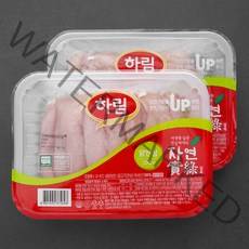 하림 자연실록 무항생제 인증 닭 안심 (냉장), 350g, 2팩