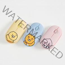 카카오프렌즈 춘식이 라이언 어피치 초경량 저소음 노트북 무선 마우스, 헬로라이언