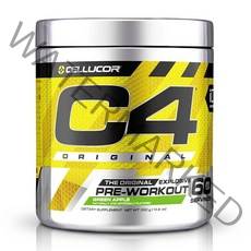 Cellucor C4 부스터 오리지널 헬스 프리워크아웃 그린애플 60 서빙 390 g, 1개, 390g