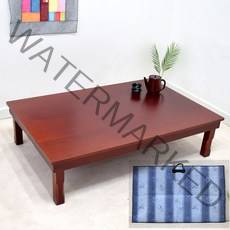 향림공예 남원 교자상 1200 x 800 + 누빔 꽃파랑 상커버, 교자캡 1200 +꽃파랑상커버