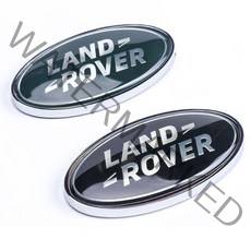 랜드로버 그릴 트렁크 엠블럼 스티커, 블랙
