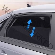 ETN 차량용 커버형 선쉐이드 창문모기장 2p 차박 모기장 햇빛가리개, 차량용 커버창문모기장(블랙 앞유리용2P)