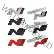 현대 N 엠블럼 그릴 트렁크 로고 N엠블럼, 그릴엠블럼 - 올블랙