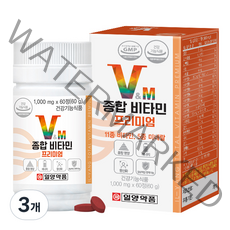 일양약품 종합 멀티 비타민 미네랄 프리미엄, 60정, 3개