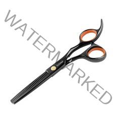 바비온 SILKY 프리미엄 틴닝 미용가위 16.9cm, 블랙, 1개