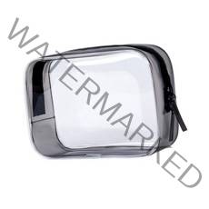 지퍼 세면 용품 가방과 지우기 메이크업 가방 여성을위한 투명 화장품 가방 방수 주머니 휴대용 메이크업