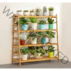 감성 다용도 화분진열대 원목 강력 화분받침대 인테리어화분받침대 화분선반 화분정리대 화분다이 원목화분받침대 원목화분다이 화분거치대, 4단, 대형