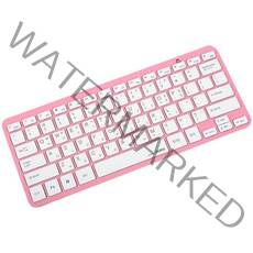 코시 모모 블루투스 키보드, 텐키리스, KB1371BT, 핑크