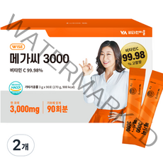 비타민마을 메가씨 3000 비타민C 분말 스틱, 270g, 2개