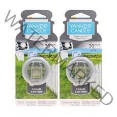양키캔들 스마트벤트클립 클린코튼향, 4ml, 2개, 클린코튼