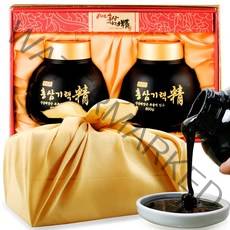 고가구 흑상감도자기 국내산 벌꿀 1.2kg 명절선물세트 추석선물 설선물 답례품 벌꿀선물세트, 6년근홍삼기력정1200g