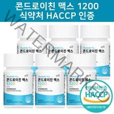 미국산 콘드로이친 1200 우슬 참당귀 보스웰리아 상어연골 연골콜라겐 식약처인증 사은품 증정, 60정, 36g, 6개