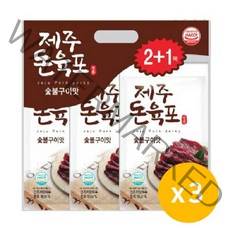 고려식품 제주돈육포 9개(30g*3입*3개), 30g, 9개