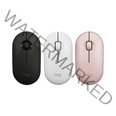 로지텍 페블 M350 무소음 무선마우스 MR0075, 파우더핑크
