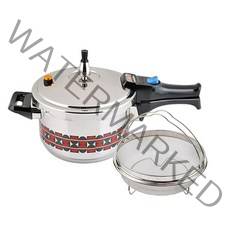 키친아트 인덕션겸용 EX IH 스텐 압력솥 + 찜기 세트 10인용, 실버, 5.5L