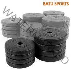 조립식 PVC 바벨 원판 1kg 1 5kg 2kg 2.5kg 3kg 5kg 7.5kg 10kg 경량 원판 25mm 아령 덤벨 역기봉 바벨바, 10KG - 2개 (20Kg), 1개