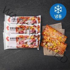 포테이토베이컨 스퀘어피자 (냉동), 130g, 3개
