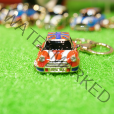 더웨스트 유니언잭 미니쿠퍼 키링 열쇠고리 키홀더, 레드