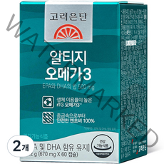 고려은단 알티지 오메가3 40.2g, 60정, 2개