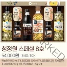 청정원 스페셜8호 선물세트+쇼핑백 4개 박스