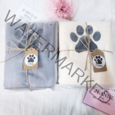 와이블링 반려동물 극세사 펫타월 2P 그레이 + 크림 50 x 100cm, 그레이+크림