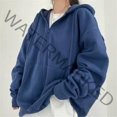 베이직루즈기모후드집업