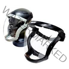 SSEN 센 김서림방지 전면고글 보안면 페이스쉴드 안면보호구 그라인더작업보호구 넓은시야 블랙 그레이 레드, 1개, 1개