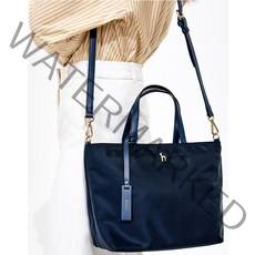 23FW [SAVER] 품절대란 네이비 나일론 퍼피 로고 나일론 토트 겸 숄더백 M HIBA3F925N2