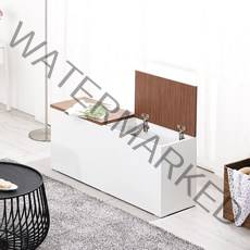 슬림 1000 벤치수납장 스툴 다용도수납장, 오크