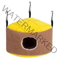 앵무새 교수형 해먹 겨울 따뜻한 둥지 플러시 가죽 가죽 아웃 오두막집은 잉꼬 설탕 글라이더 쥐 M을 위해 휴식을 취하기 위해 잠을 자고 있습니다.