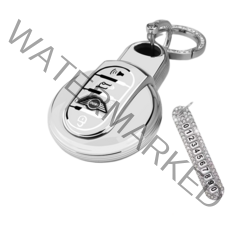 키에티 BMW 미니쿠퍼 TPU 엣지 키케이스 + 큐빅번호판, 화이트