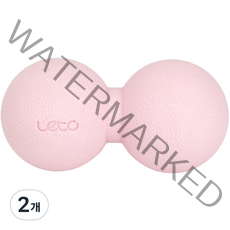 레토 TPE 땅콩 마사지볼 듀얼 LYB-P02, 연핑크, 2개