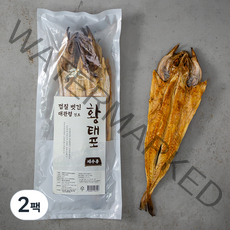 청해명가 껍질 벗긴 대관령 제수용 황태포 3미, 210g, 2팩