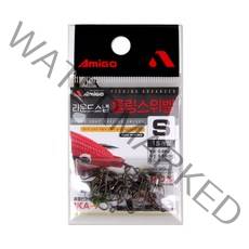 아미고 라운드스냅 롤링스위벨 낚시도래 S 15개입, 10개, 15개