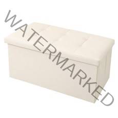 MAME 수납스툴 레더 수납의자 수납형 벤치 의자, 베이지