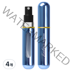 파인듀 향수 공병 8ml, 유광블루, 4개